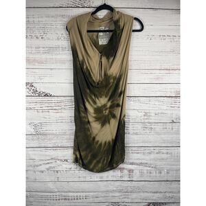 Young Fabulous & Broke Dress Women's Medium Tie Dye Sleeveless Cowl Neck Boho